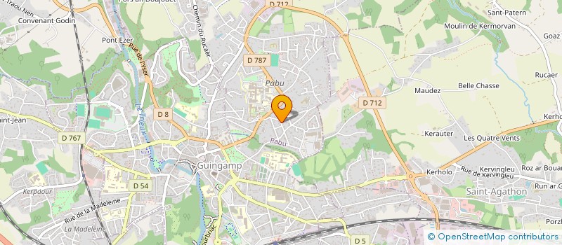 localisation de l'entreprise MADAME PERRINE HERVEZ  PABU