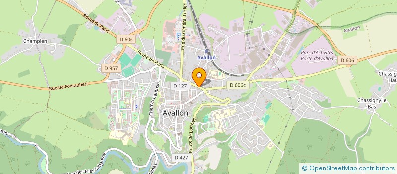 localisation de l'entreprise MADAME PERRINE HOYET à AVALLON
