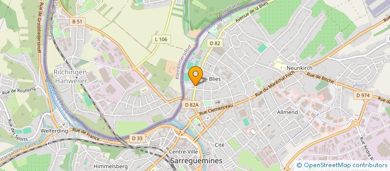 localisation de l'entreprise MADAME PERRINE KERN  SARREGUEMINES