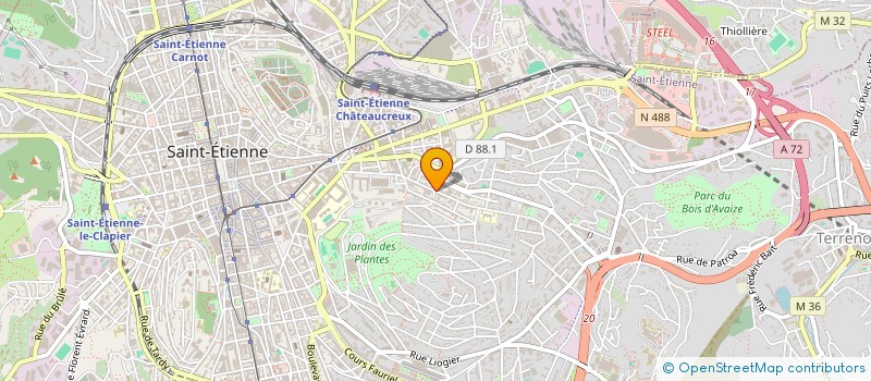 localisation de l'entreprise MADAME PERRINE LACOTE  SAINT-ETIENNE