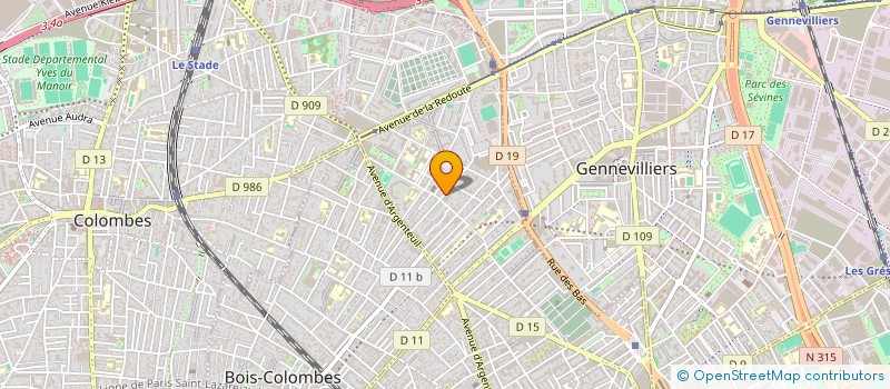 localisation de l'entreprise MADAME PERRINE LAURENT  ASNIERES-SUR-SEINE