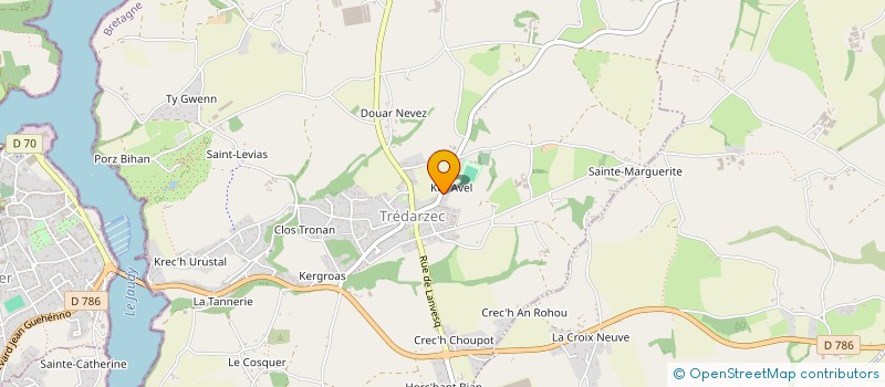 localisation de l'entreprise MADAME PERRINE LE MARER  TREDARZEC