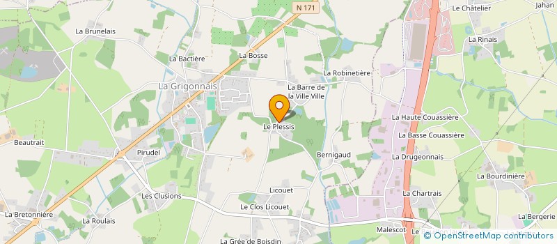 localisation de l'entreprise MADAME PERRINE LE MAUFF à MONTREVAULT-SUR-EVRE