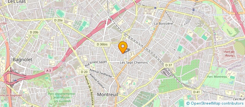 localisation de l'entreprise MADAME PERRINE LECLERE à MONTREUIL
