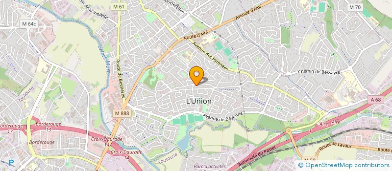 localisation de l'entreprise MADAME PERRINE LECLERT à L'UNION