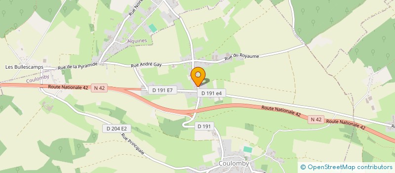 localisation de l'entreprise MADAME PERRINE LECOUSTRE  COULOMBY