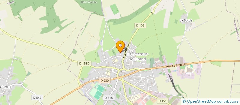 localisation de l'entreprise MADAME PERRINE LEGER  CREVECUR-LE-GRAND