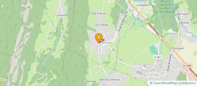 localisation de l'entreprise MADAME PERRINE LELOUP  LATHUILE