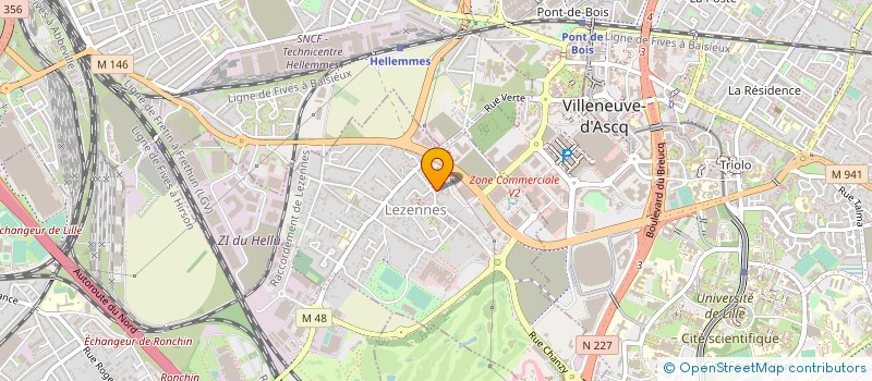 localisation de l'entreprise MADAME PERRINE LOOF à LEZENNES