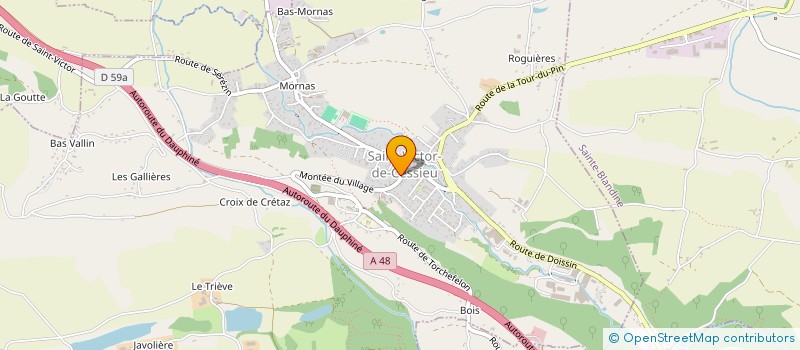 localisation de l'entreprise MADAME PERRINE MARTIN  SAINT-VICTOR-DE-CESSIEU