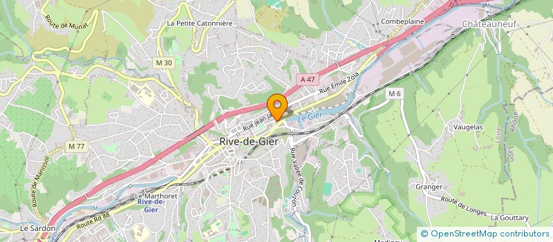 localisation de l'entreprise MADAME PERRINE MERLE  RIVE-DE-GIER