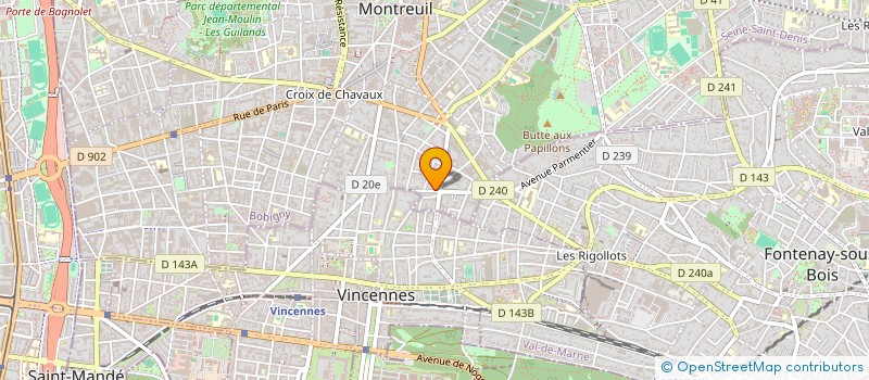 localisation de l'entreprise MADAME PERRINE MICHEL à MONTREUIL