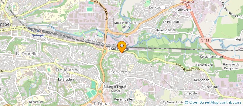 localisation de l'entreprise MADAME PERRINE NEDELEC à QUIMPER