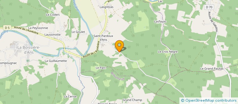 localisation de l'entreprise MADAME PERRINE NIGOUL à CUBJAC-AUVEZERE-VAL D'ANS