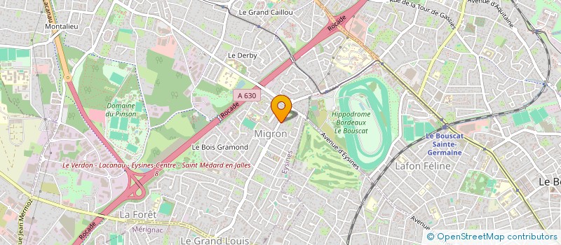 localisation de l'entreprise MADAME PERRINE OZAROWSKI  EYSINES