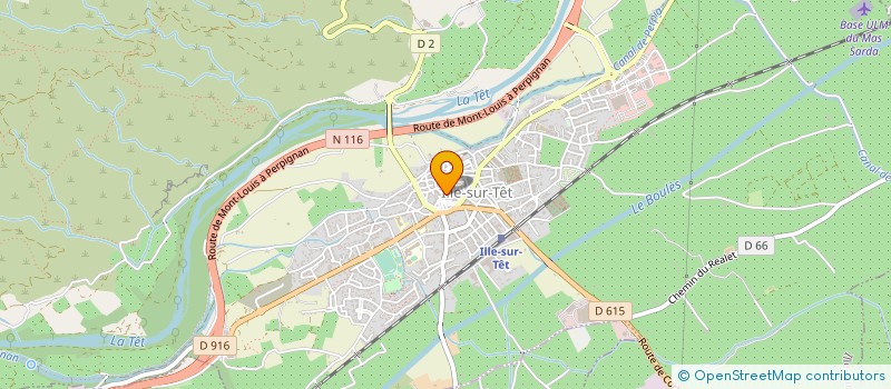 localisation de l'entreprise MADAME PERRINE PAVILLON  ILLE-SUR-TET