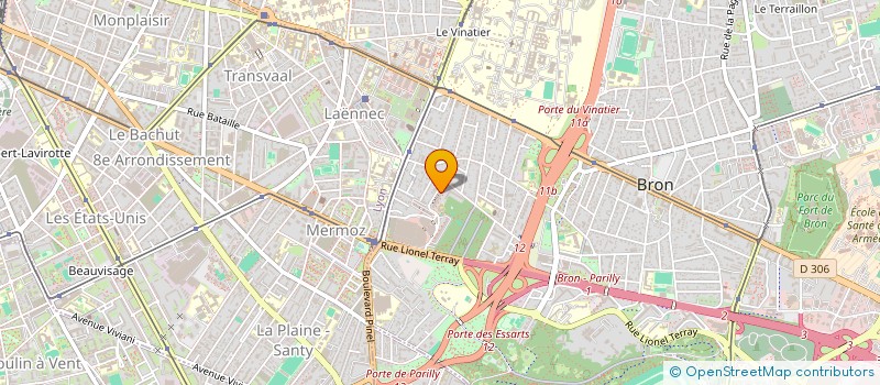 localisation de l'entreprise MADAME PERRINE PELLETIER  BRON