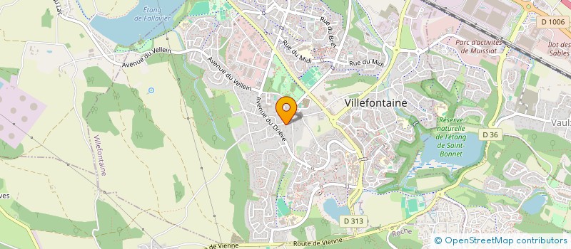 localisation de l'entreprise MADAME PERRINE POIZAT  VILLEFONTAINE