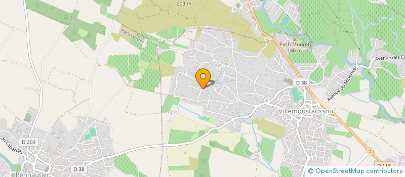 localisation de l'entreprise MADAME PERRINE POTTIE  VILLEMOUSTAUSSOU