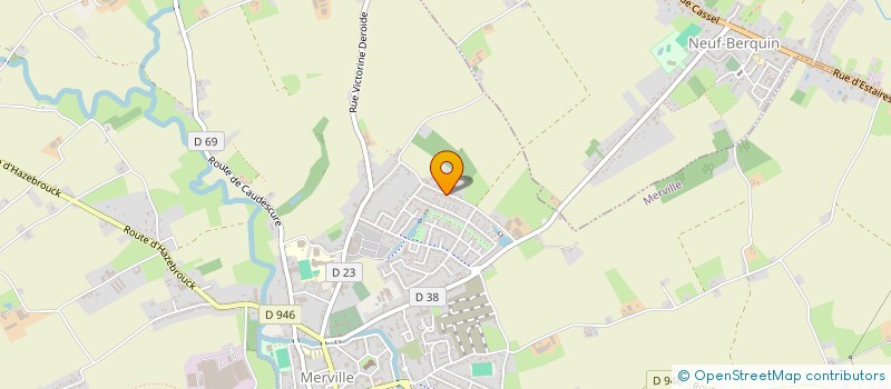 localisation de l'entreprise MADAME PERRINE POULAIN  MERVILLE