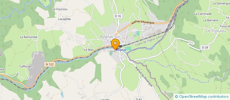 localisation de l'entreprise MADAME PERRINE POULY à BAGNAC-SUR-CELE