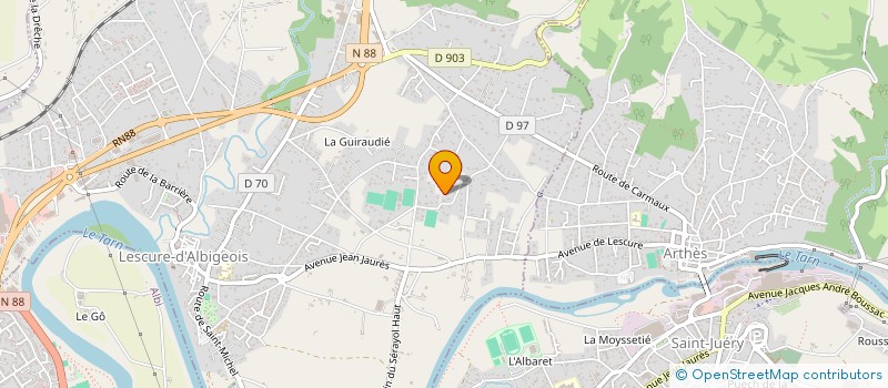 localisation de l'entreprise MADAME PERRINE PRABONNE à ARTHES