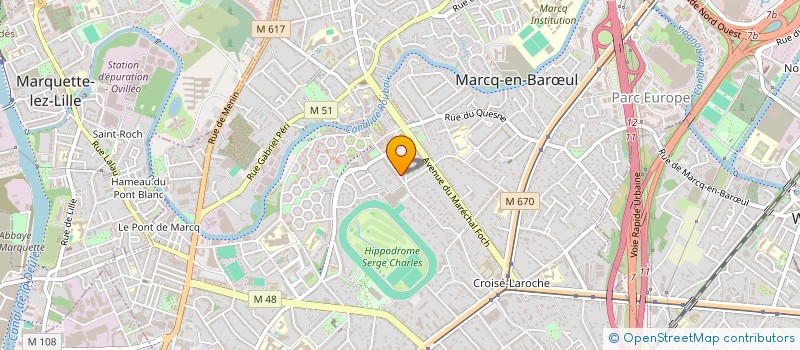 localisation de l'entreprise MADAME PERRINE ROQUETTE à MARCQ-EN-BARŒUL