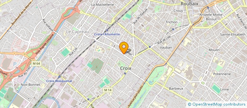 localisation de l'entreprise MADAME PERRINE THOREY à CROIX