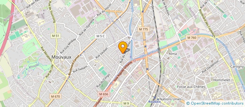 localisation de l'entreprise MADAME PERRINE TRENTESAUX à TOURCOING