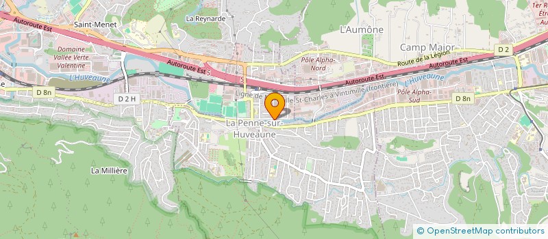 localisation de l'entreprise MADAME PERRINE VAILLANT  LA PENNE-SUR-HUVEAUNE