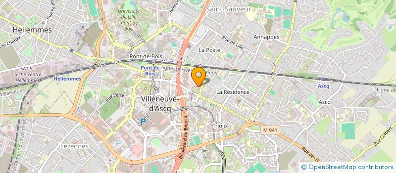 localisation de l'entreprise MADAME PERRINE VANGREVELYNGHE à VILLENEUVE-D'ASCQ