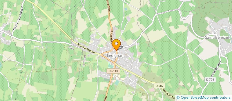 localisation de l'entreprise MADAME PERRINE VANMANSART  LEDIGNAN