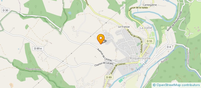 localisation de l'entreprise MADAME PERRINE VAQUETTE  ROQUECOURBE