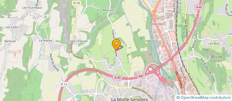 localisation de l'entreprise MADAME PERRINE VERNIER  LE BOURGET-DU-LAC