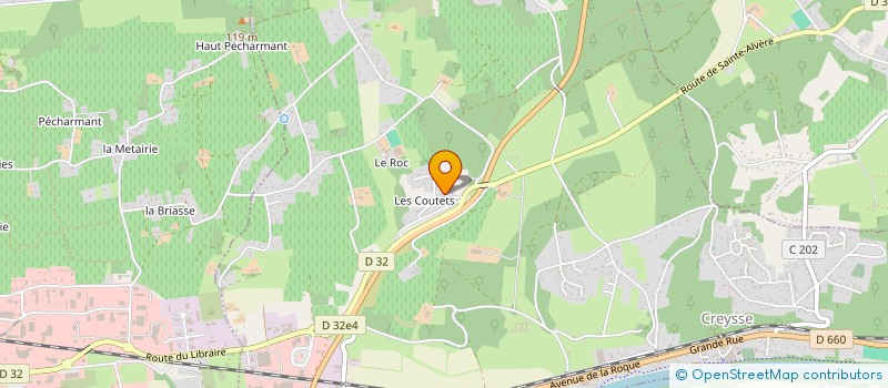 localisation de l'entreprise MADAME PERRINE ZANETTE  CREYSSE