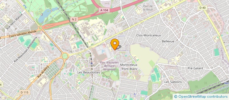 localisation de l'entreprise MADAME PERSEVERENCIA TOUNDAH SENDA  SEVRAN