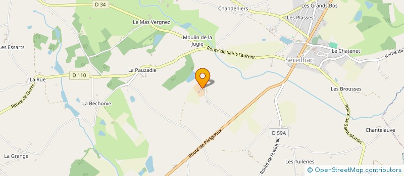 localisation de l'entreprise MADAME PERVENCHE-MARIE TAPIE à SEREILHAC