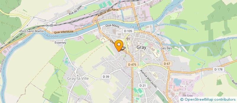 localisation de l'entreprise MADAME PESSIN PESSIN  GRAY-LA-VILLE