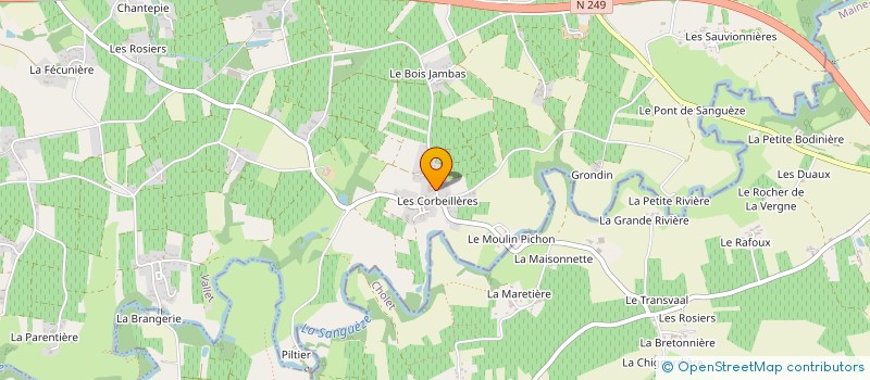 localisation de l'entreprise MADAME PETITEAU BRETAUDEAU à VALLET