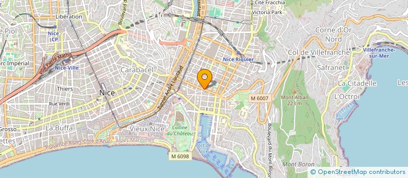 localisation de l'entreprise MADAME PETITMAT ALIEVA à NICE