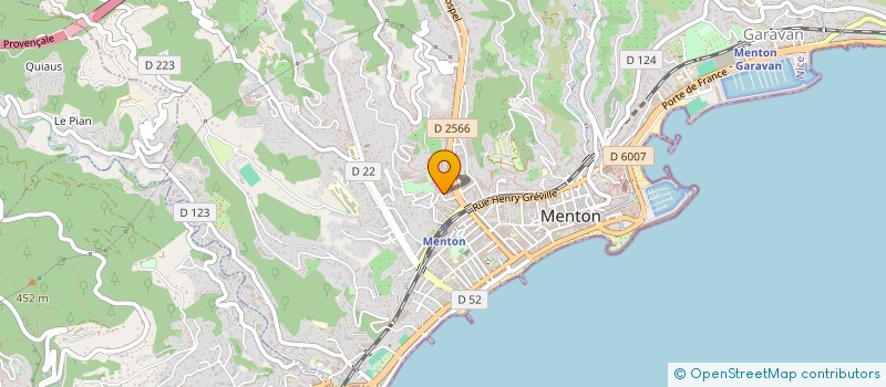 localisation de l'entreprise MADAME PETRONILLE PALMERO à MENTON