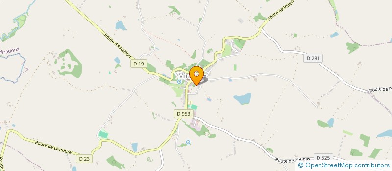 localisation de l'entreprise MADAME PHADOONGJIT PHOLSENA  MIRADOUX