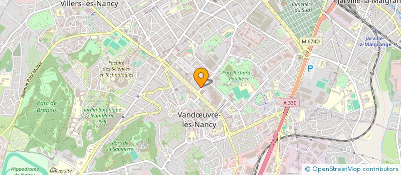 localisation de l'entreprise MADAME PHALY YOEURNG à VANDŒUVRE-LES-NANCY