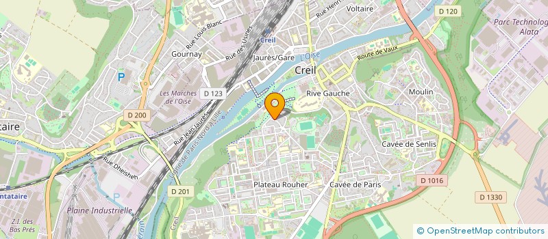 localisation de l'entreprise MADAME PHARA BAZILE  CREIL