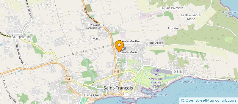 localisation de l'entreprise MADAME PHEDRA PERDEREAU à SAINT-FRANCOIS
