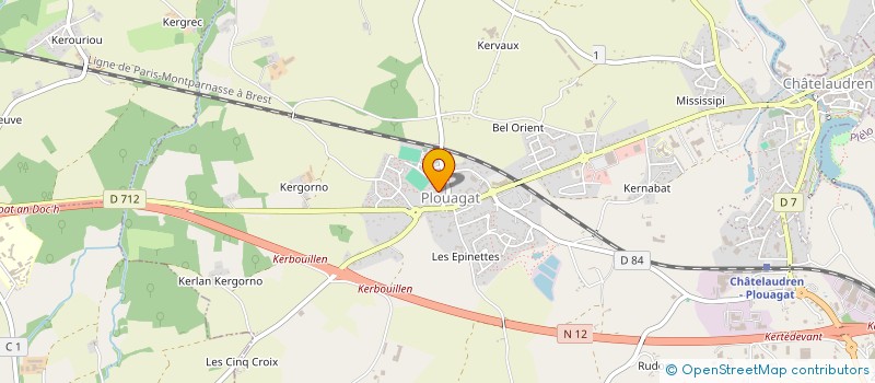 localisation de l'entreprise MADAME PHELICIA GUYOMARD  PLOUVARA