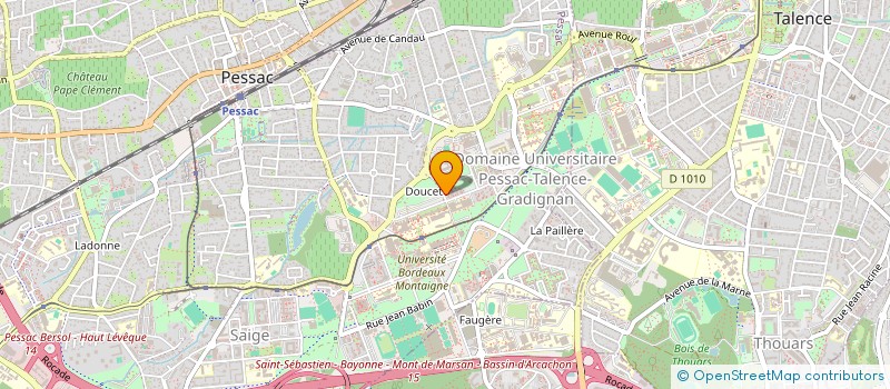 localisation de l'entreprise MADAME PHILAE GORIN à PESSAC