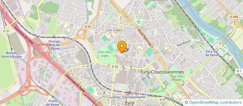 localisation de l'entreprise MADAME PHILIBERTE ALBERT  EVRY-COURCOURONNES