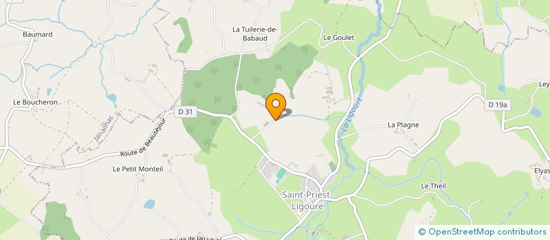 localisation de l'entreprise MADAME PHILIPINE PIOFFRET à SAINT-PRIEST-LIGOURE