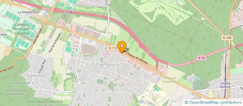 localisation de l'entreprise MADAME PHILIPPA BUTLER à CHAMBOURCY